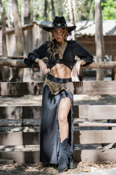 FALDA IXCHEL NEGRA - comprar online