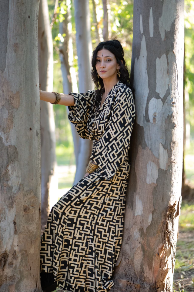 PANTALON MAIA NEGRO GOLD