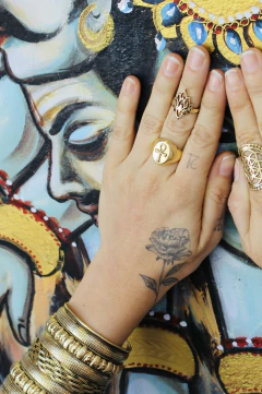ANILLO LLAVE DE ANKH DORADO - comprar online
