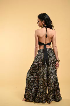 Top Afrodita boradado negro - comprar online