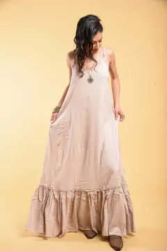 Vestido Largo Artemisa Beige