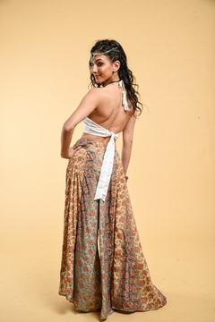 Top Afrodita bordado Blanco - comprar online