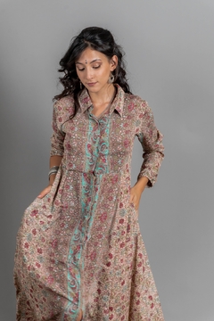 VESTIDO LARGO SHAKTI YAI BEIGE - Milega