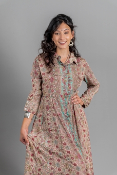 VESTIDO LARGO SHAKTI YAI BEIGE