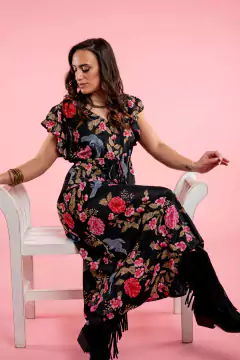 Imagen de VESTIDO LARGO PARVATI NEGRO