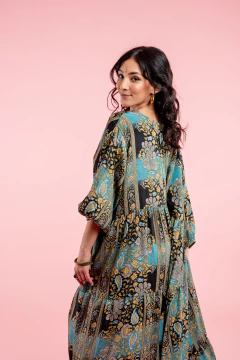 VESTIDO LARGO MAMA TURQUESA en internet