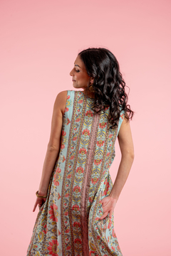VESTIDO CORTO SEDNA TURQUESA - comprar online