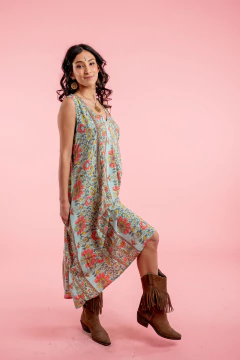 VESTIDO CORTO SEDNA TURQUESA