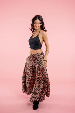 PANTALON PALAZO FREYA NEGRO - comprar online