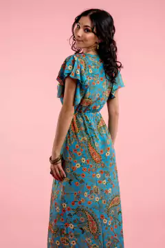 VESTIDO LARGO PARVATI AZUL en internet