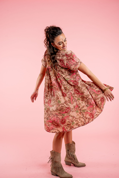 VESTIDO CORTO PETUNIA ROSA en internet