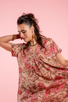 VESTIDO CORTO PETUNIA ROSA - Milega