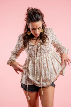 BLUSA AMMA BEIGE - comprar online