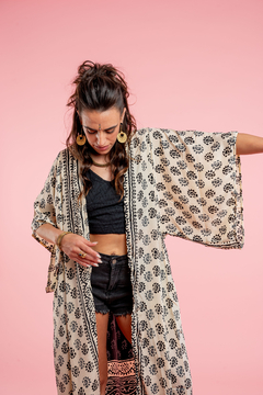 KIMONO KRISHNA BLOCK PRINT - tienda online