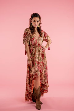 VESTIDO LARGO DURGA ROSA - tienda online