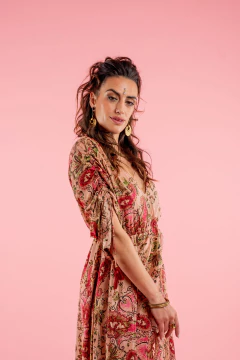 VESTIDO LARGO DURGA ROSA