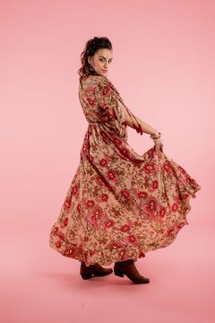 Imagen de VESTIDO LARGO DURGA ROSA