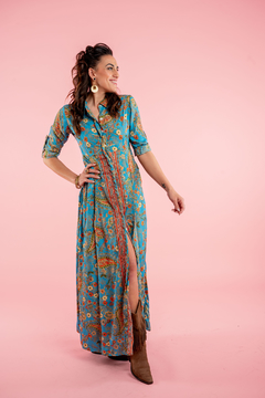 VESTIDO LARGO SHAKTI AZUL en internet