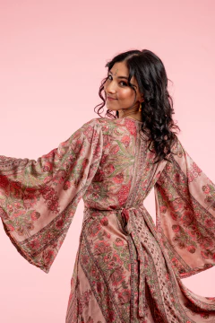 VESTIDO LARGO SARASWATI ROSA - tienda online