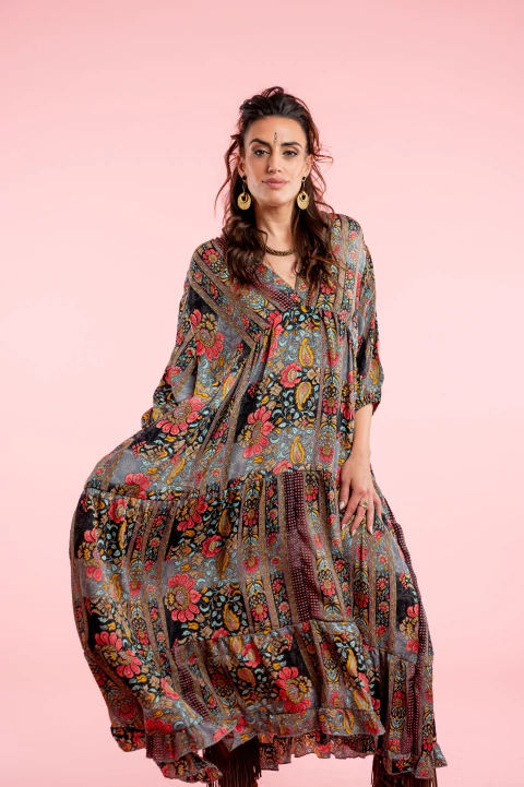 VESTIDO LARGO MAMA ROJO