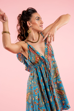 VESTIDO CORTO KALI AZUL en internet