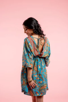 Imagen de VESTIDO CORTO DEVI AZUL