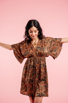 VESTIDO CORTO DEVI COBRIZO - comprar online