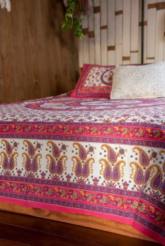 Mantas Queen Fucsia - comprar online