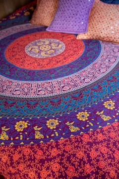 Covers psy mandalas 2 plazas violeta - comprar online