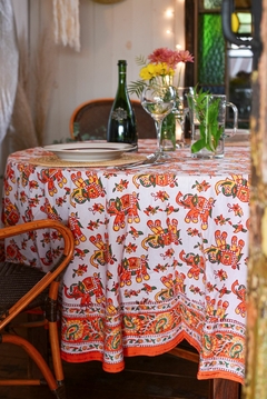Mantel circular Block Print XL - comprar online