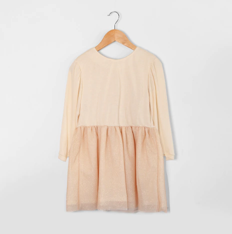 Vestido Lanilla y Tul Siena