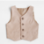 Conjunto Chaleco y Pantalón beige oscuro gabardina otoño invierno en internet
