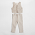 Conjunto Chaleco y Pantalón Beige gabardina otoño invierno - comprar online