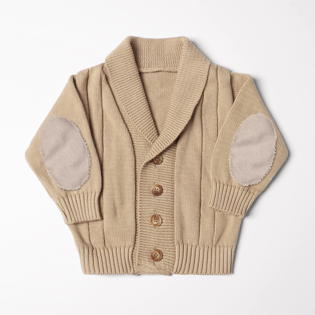 Cardigan Hilo Pitucones Beige