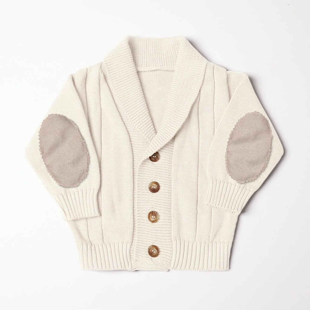 PRE VENTA Cardigan Hilo Pitucones Crudo