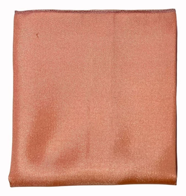 SOLID POCKET SQ. - SALMON