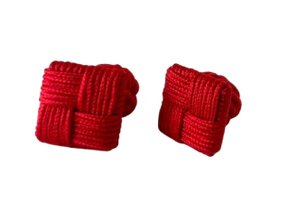 SILK SQUARE CUFF - ESCALAS ROJOS