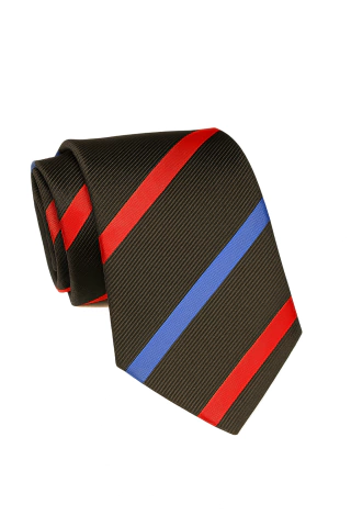 CORBATA TRES VIAS NEGRA - PALA 7.0 CM - - comprar online
