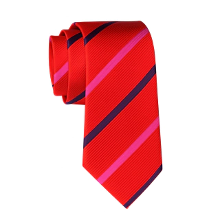 CORBATA TRES VIAS ROJA - PALA 5.5 CM - comprar online