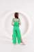 Conjunto Pantalona Calça Verde - Manuca para Meninas - Moda para Meninas 