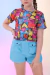TRICONJUNTO LOVE HEART - Manuca para Meninas - Moda para Meninas 