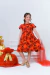 Vestido Rosas Vermelho - Manuca para Meninas - Moda para Meninas 