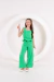 Conjunto Pantalona Calça Verde