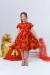 Vestido Rosas Vermelho