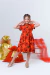 Vestido Rosas Vermelho - loja online