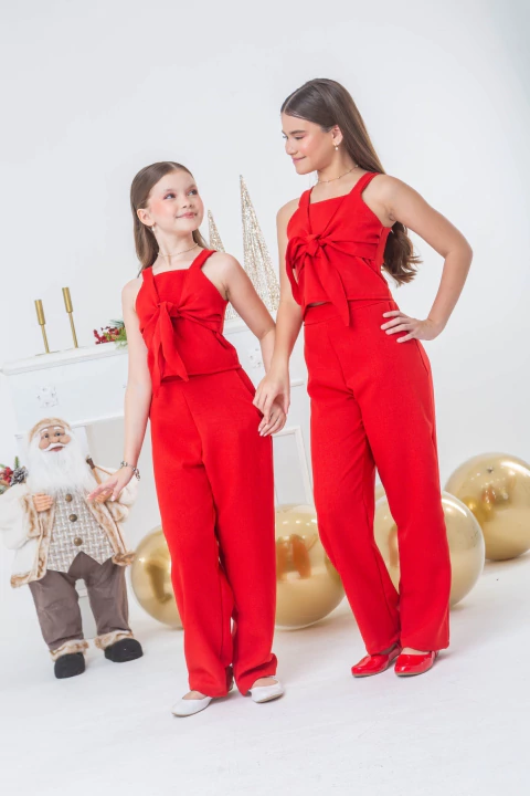 CONJUNTO CALÇA LAISA VERMELHO - comprar online