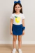 CONJUNTO MOLETINHO LARANJA SHORT SAIA BRANCO na internet
