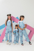 Jardineira Nivya Stitch Azul Claro - Manuca para Meninas - Moda para Meninas 
