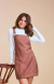 Salopete Alice Marrom - Manuca para Meninas - Moda para Meninas 
