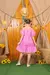 Vestido Xadrez Fabiana Pink - Manuca para Meninas - Moda para Meninas 